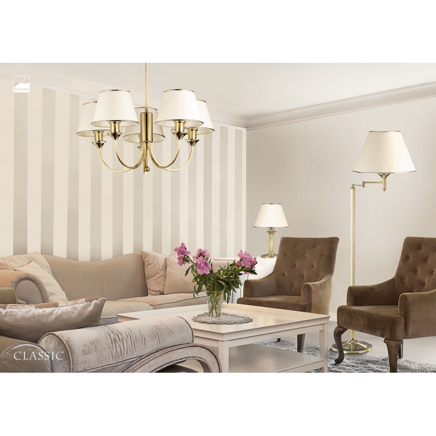 Jupiter 286 - CL 5 - Lampa wisząca CLASSIC 5xE27/60W/230V