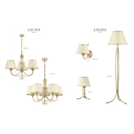 Jupiter 515 - LA-5-E - Lampa wisząca LAURA 5xE27/60W/230V