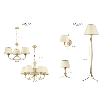 Jupiter 518 - LAP - Lampa podłogowa LAURA 1xE27/60W/230V