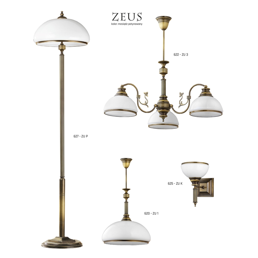 Jupiter 627 - ZU P - Lampa podłogowa ZEUS 2xE27/60W/230V