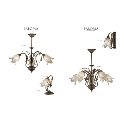 Jupiter 713 - PA L - Lampa stołowa PALOMA 1xE27/40W/230V