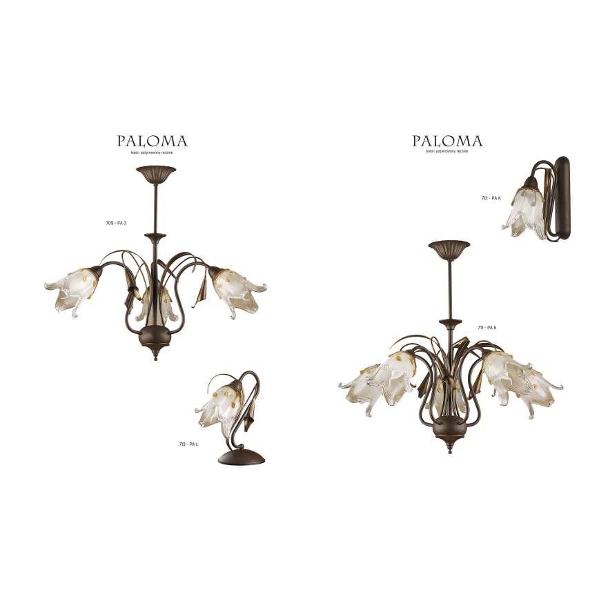 Jupiter 713 - PA L - Lampa stołowa PALOMA 1xE27/40W/230V
