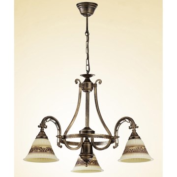 Jupiter 839 - Lampa wisząca żyrandol NIKO 3xE27/60W/230V