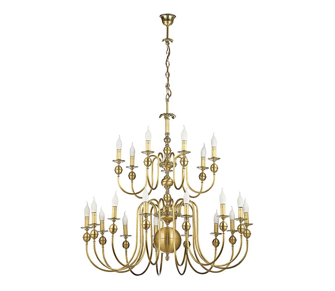Jupiter 879 CE 21 - Lampa wisząca żyrandol CEZAR II 21xE14/40W/230V
