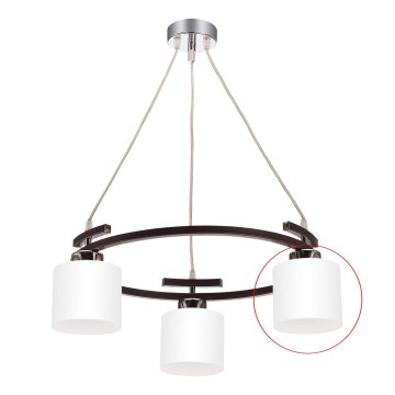 Jupiter - Szkło zamienne do żyrandola BASCO E27 śr. 13 cm biały