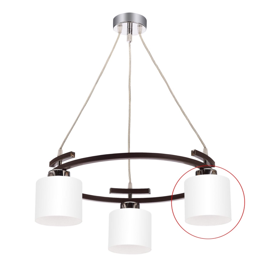 Jupiter - Szkło zamienne do żyrandola BASCO E27 śr. 13 cm biały