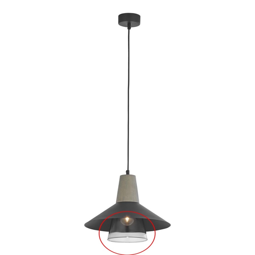 Jupiter - Szkło zamienne do żyrandola BONDY E27 śr. 22 cm przezroczysty