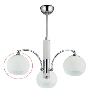 Jupiter - Szkło zamienne uniwersalne LARGO E27 śr. 15 cm biały