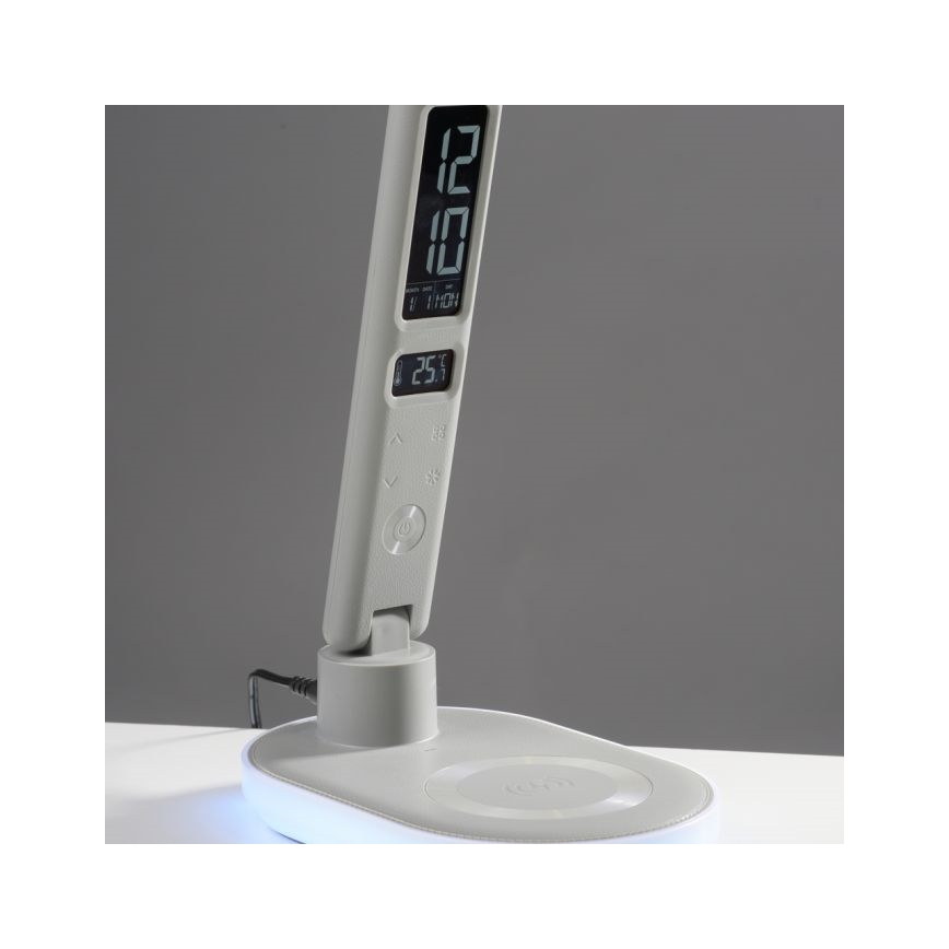 JUST LIGHT. 11018-16 - LED RGBW ściemnialna dotykowa lampa stołowa z bezprzewodowym ładowaniem TINA LED/4W/230V biała