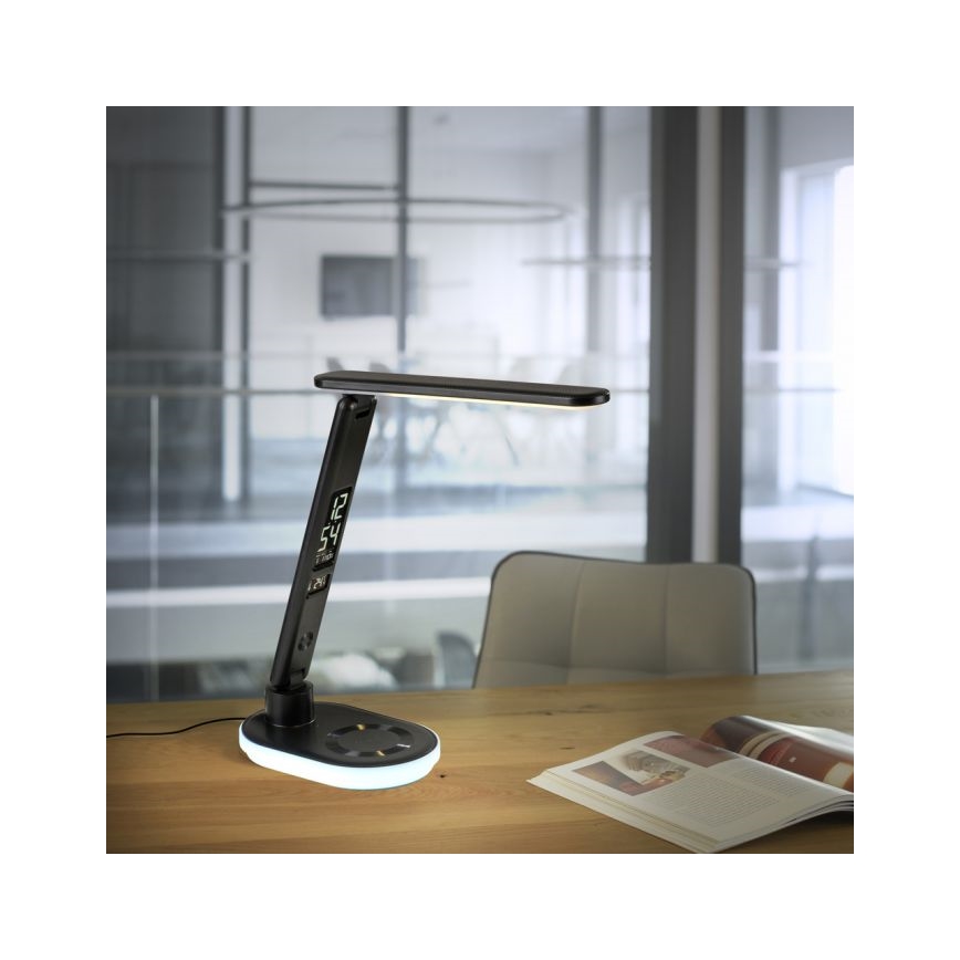 JUST LIGHT. 11018-18 - LED RGBW LED Ściemnialna dotykowa lampa stołowa z ładowaniem bezprzewodowym TINA LED/4W/230V