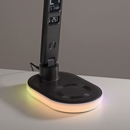 JUST LIGHT. 11018-18 - LED RGBW LED Ściemnialna dotykowa lampa stołowa z ładowaniem bezprzewodowym TINA LED/4W/230V