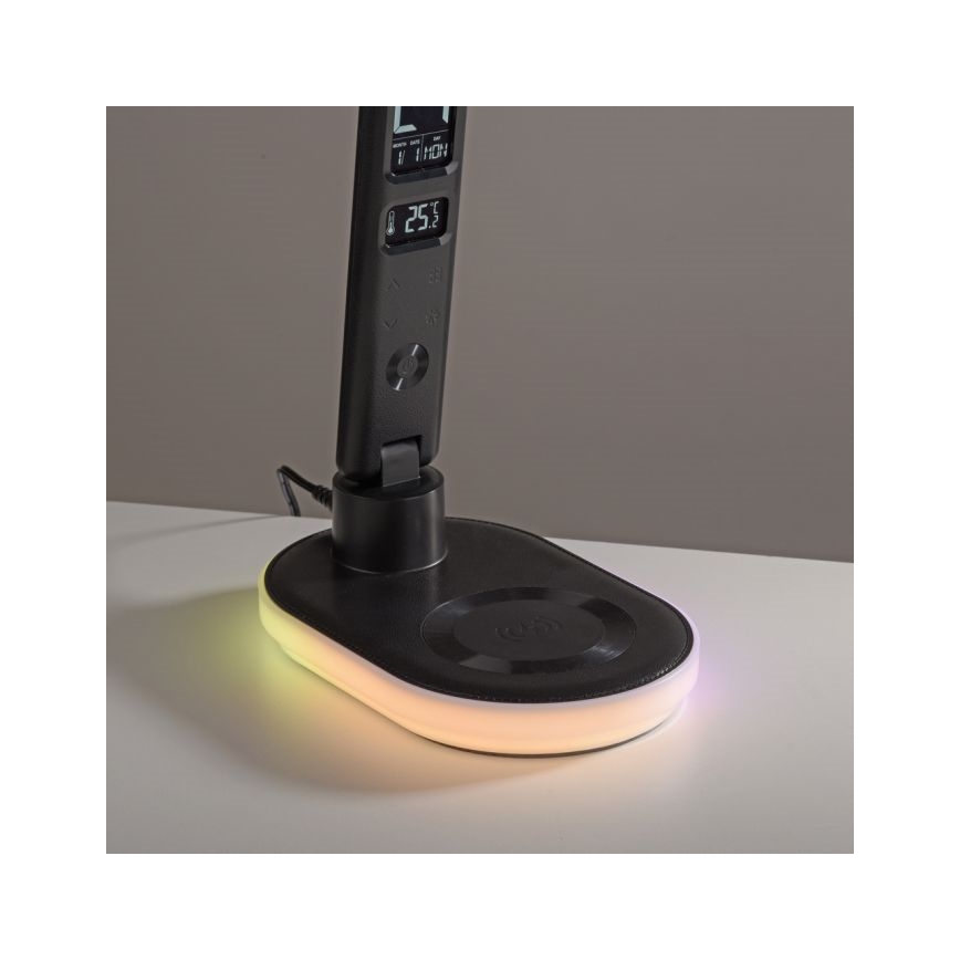 JUST LIGHT. 11018-18 - LED RGBW LED Ściemnialna dotykowa lampa stołowa z ładowaniem bezprzewodowym TINA LED/4W/230V