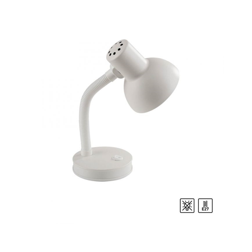 JUST LIGHT. 11080-16 - Giętna lampa stołowa FLEXI 1xE27/25W/230V biała