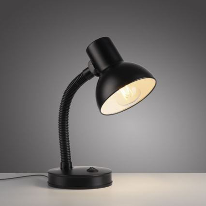 JUST LIGHT. 11080-18 - Elastyczna lampa biurkowa FLEXI 1xE27/25W/230V czarna