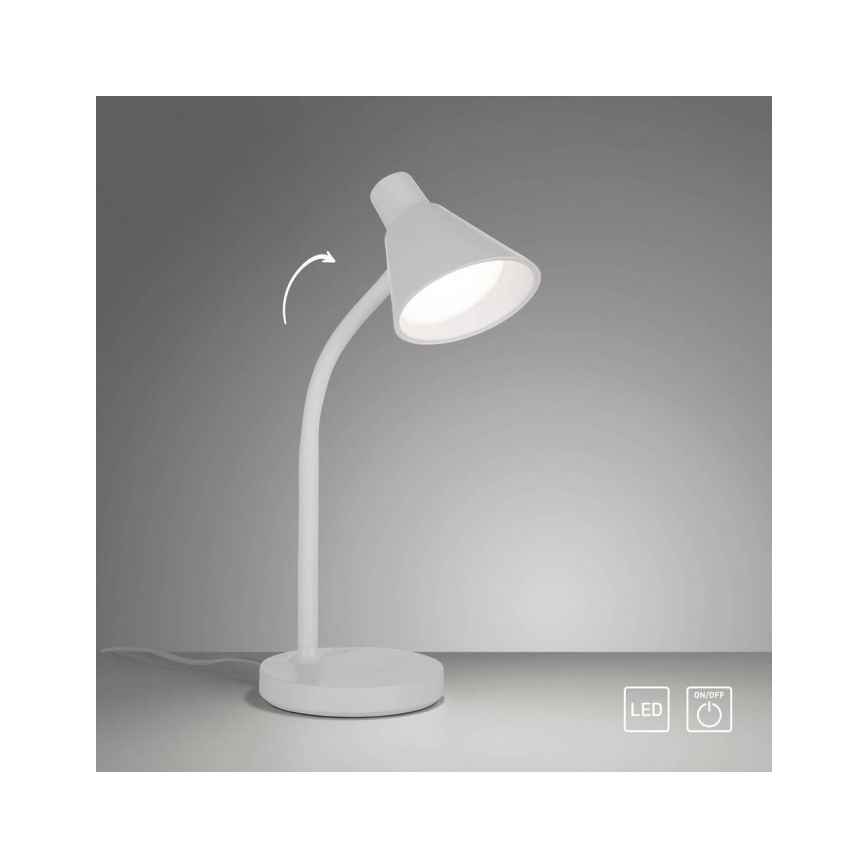 JUST LIGHT. 11248-16 - LED elastyczna lampa biurkowa PIXIE LED/4,5W/230V biała