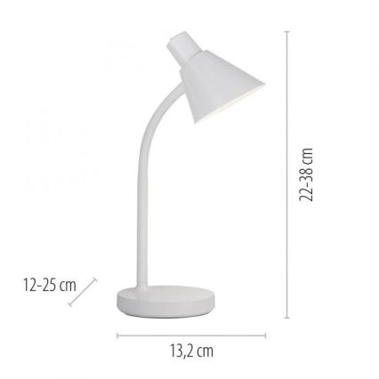 JUST LIGHT. 11248-16 - LED elastyczna lampa biurkowa PIXIE LED/4,5W/230V biała