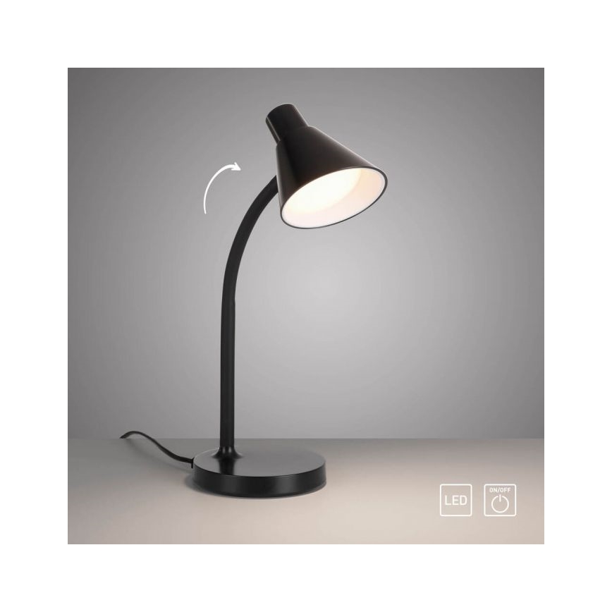 JUST LIGHT. 11248-18 - LED Elastyczna lampa biurkowa PIXIE LED/4,5W/230V czarna