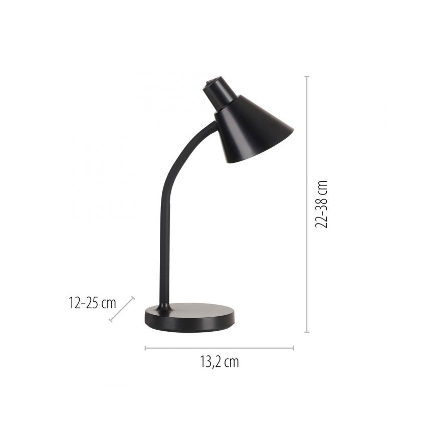 JUST LIGHT. 11248-18 - LED Elastyczna lampa biurkowa PIXIE LED/4,5W/230V czarna