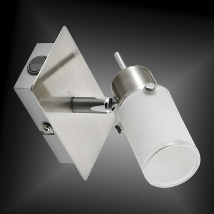 JUST LIGHT. 11931-55 - LED Kinkiet punktowy MAX 1xGU10/4W/230V matowy chrom