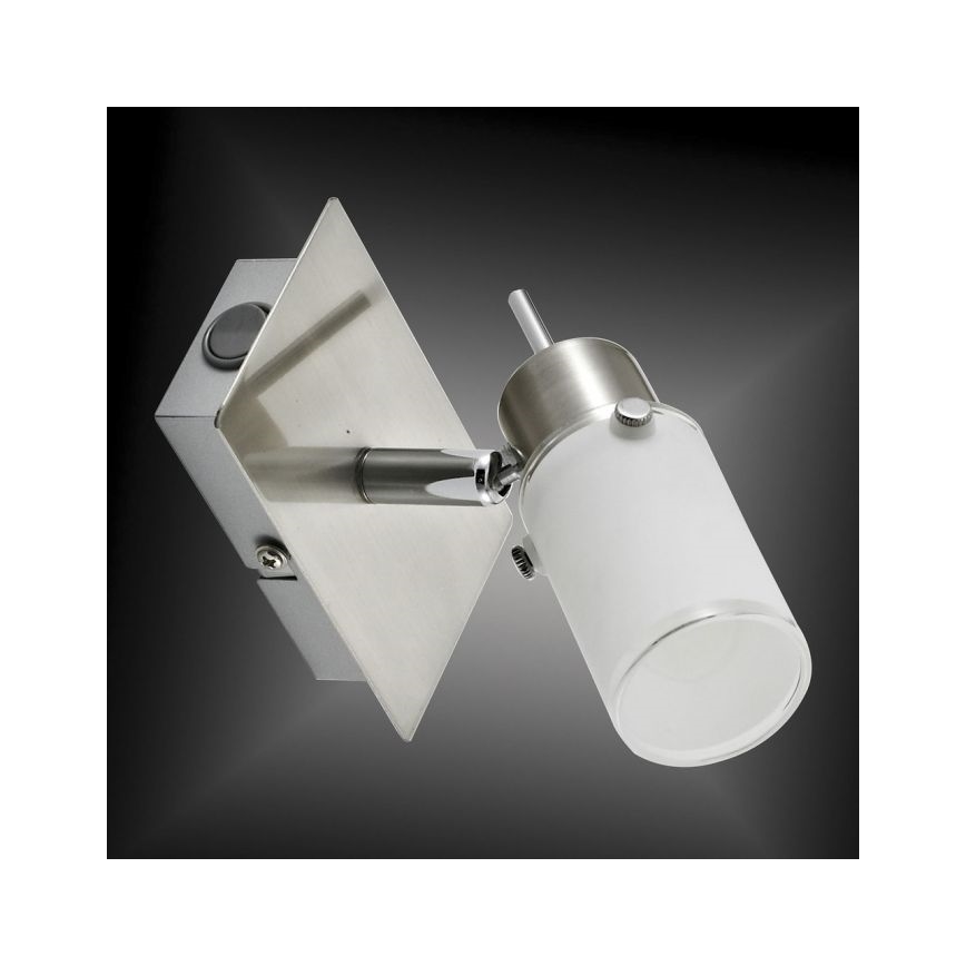 JUST LIGHT. 11931-55 - LED Kinkiet punktowy MAX 1xGU10/4W/230V matowy chrom