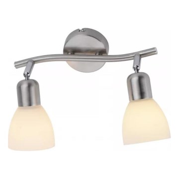 JUST LIGHT. 11952-55 - Oprawa punktowa KARO 2xE14/40W/230V chrom matowy