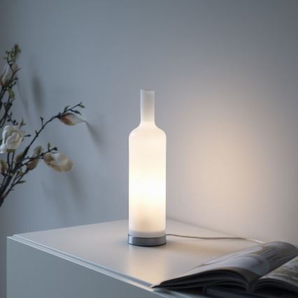JUST LIGHT. 14006-16 - Lampa stołowa BOTTLE 1xE14/25W/230V biała