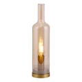 JUST LIGHT. 14006-27 - Lampa stołowa BOTTLE 1xE14/25W/230V beżowa/przydymiona