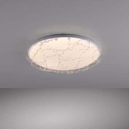 JUST LIGHT. 14008-16 - Ściemnialna oprawa sufitowa LED ART PLAFO LED/20W/230V 2700-6500K Ø 38 cm biała + pilot zdalnego sterowania