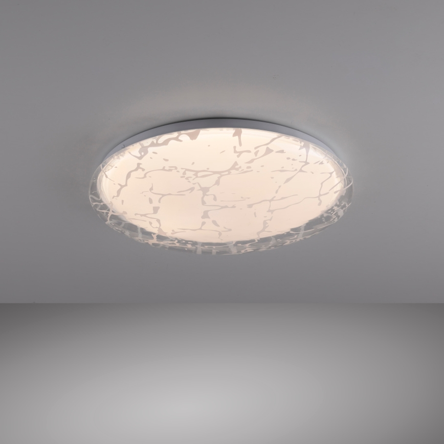 JUST LIGHT. 14008-16 - Ściemnialna oprawa sufitowa LED ART PLAFO LED/20W/230V 2700-6500K Ø 38 cm biała + pilot zdalnego sterowania