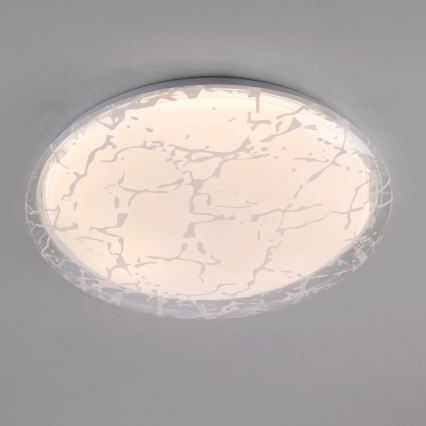 JUST LIGHT. 14008-16 - Ściemnialna oprawa sufitowa LED ART PLAFO LED/20W/230V 2700-6500K Ø 38 cm biała + pilot zdalnego sterowania