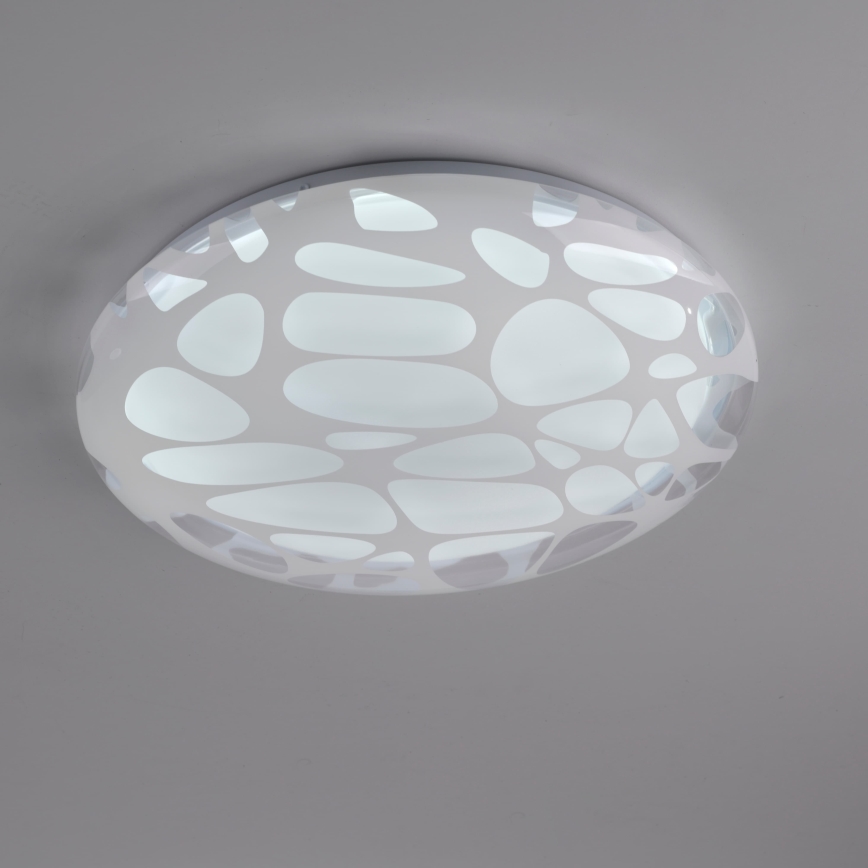 JUST LIGHT. 14009-16 - ściemnialna oprawa sufitowa LED ART PLAFO LED/20W/230V 2700-6500K Ø 38 cm biały + pilot zdalnego sterowania