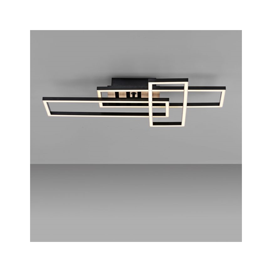 JUST LIGHT. 14051-79 - Oprawa sufitowa LED AKUSTIKA LED/20,5W/230V dąb/czarny