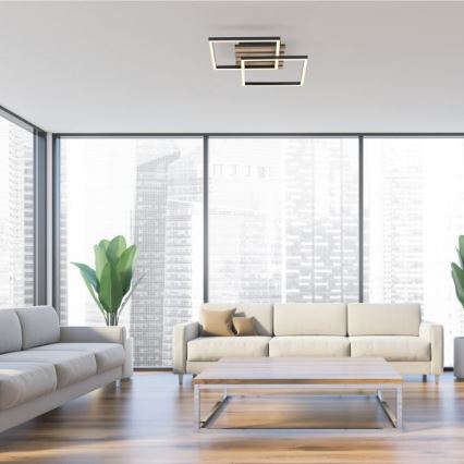 JUST LIGHT. 14053-79 - Oprawa sufitowa LED AKUSTIKA LED/15W/230V dąb/czarny