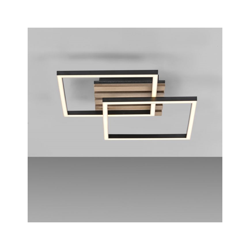 JUST LIGHT. 14053-79 - Oprawa sufitowa LED AKUSTIKA LED/15W/230V dąb/czarny