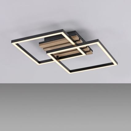 JUST LIGHT. 14053-79 - Oprawa sufitowa LED AKUSTIKA LED/15W/230V dąb/czarny