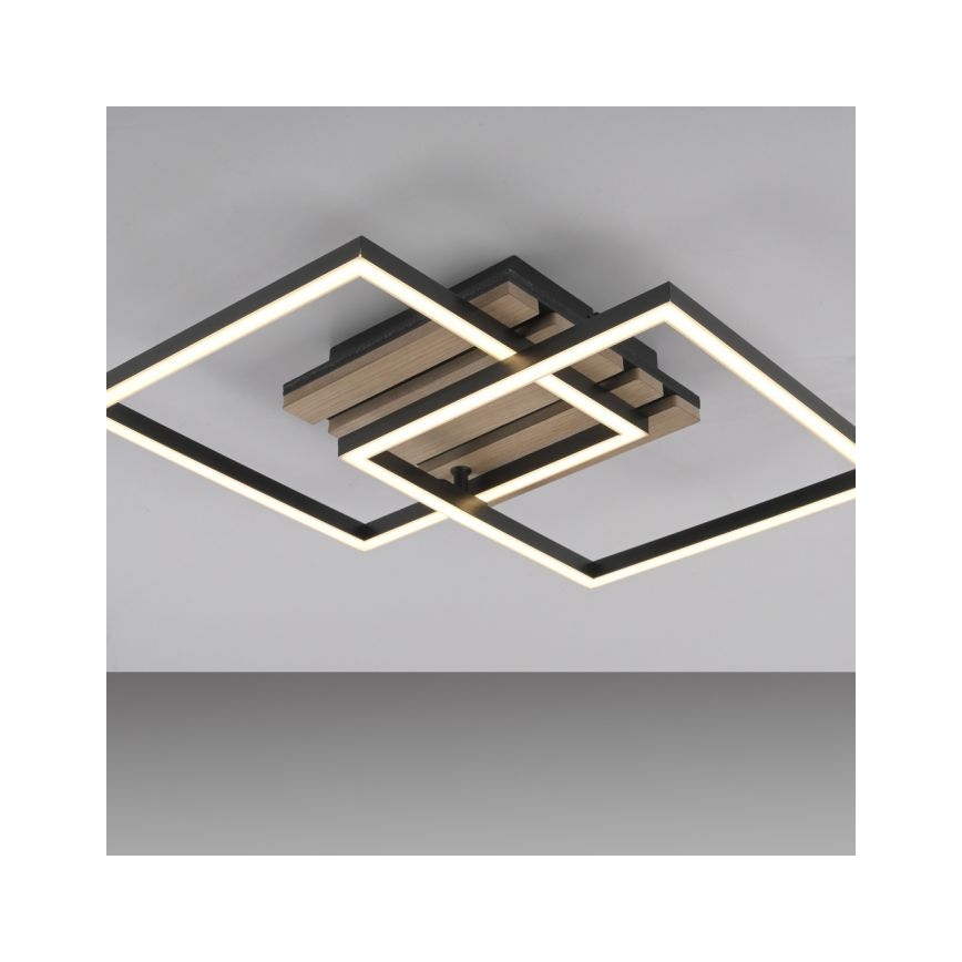 JUST LIGHT. 14053-79 - Oprawa sufitowa LED AKUSTIKA LED/15W/230V dąb/czarny