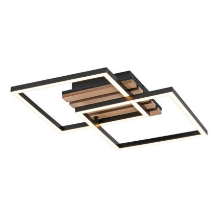 JUST LIGHT. 14053-79 - Oprawa sufitowa LED AKUSTIKA LED/15W/230V dąb/czarny