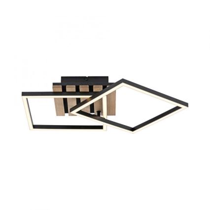 JUST LIGHT. 14053-79 - Oprawa sufitowa LED AKUSTIKA LED/15W/230V dąb/czarny