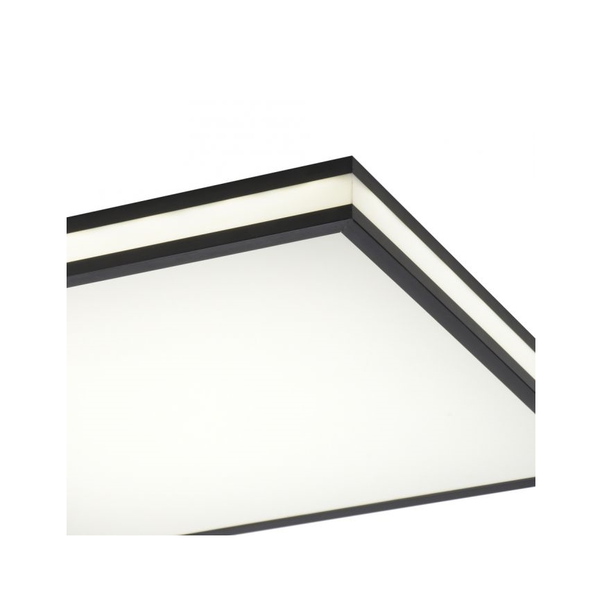 JUST LIGHT. 14110-18 - LED RGBW Ściemnialny plafon MARIO BLACK LED/19,5W/230V 2700-5000K + Pilot zdalnego sterowania