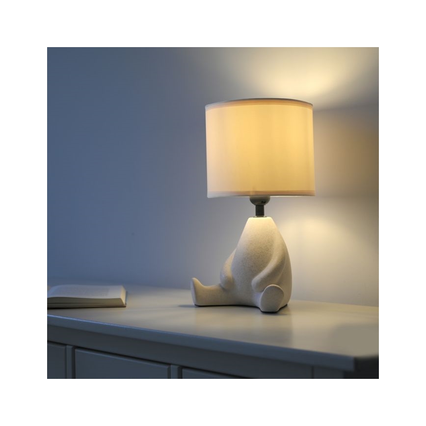 JUST LIGHT. 14190-39 - Lampa stołowa TED 1xE27/25W/230V beżowa