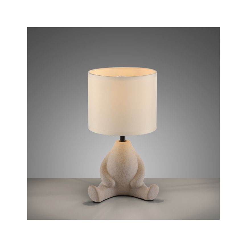 JUST LIGHT. 14190-39 - Lampa stołowa TED 1xE27/25W/230V beżowa