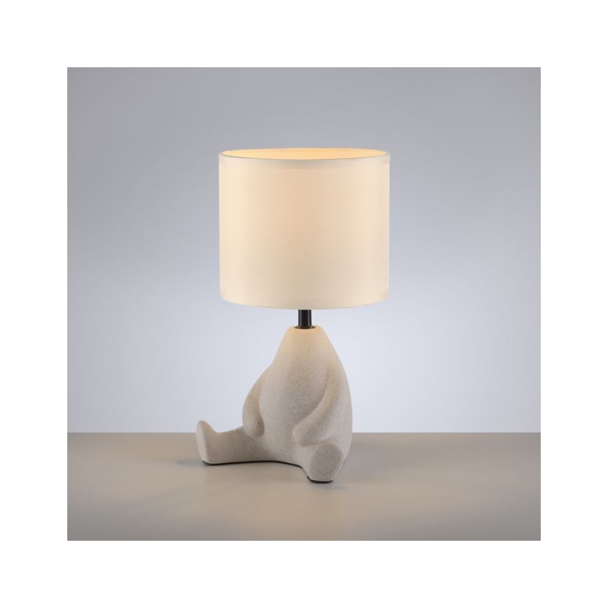 JUST LIGHT. 14190-39 - Lampa stołowa TED 1xE27/25W/230V beżowa