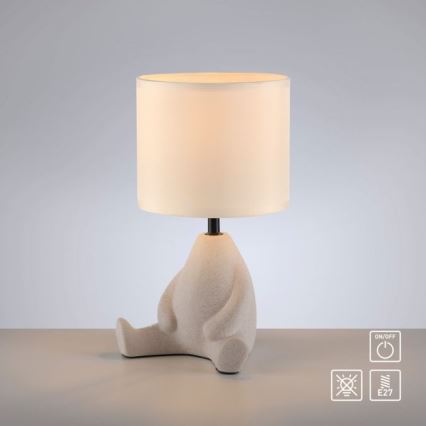 JUST LIGHT. 14190-39 - Lampa stołowa TED 1xE27/25W/230V beżowa