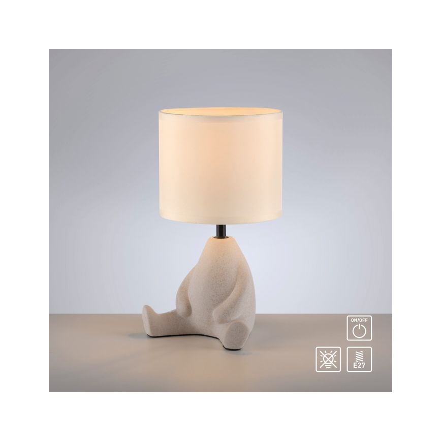 JUST LIGHT. 14190-39 - Lampa stołowa TED 1xE27/25W/230V beżowa