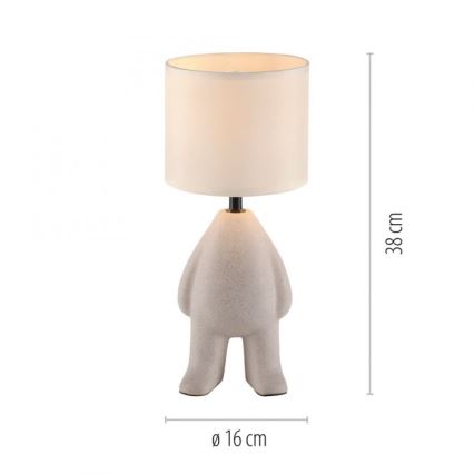 JUST LIGHT. 14191-39 - Lampa stołowa TED 1xE27/25W/230V beżowa
