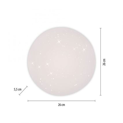 JUST LIGHT. 14275-16 - LED Plafon URANUS LED/10W/230V śr. 26 cm biały