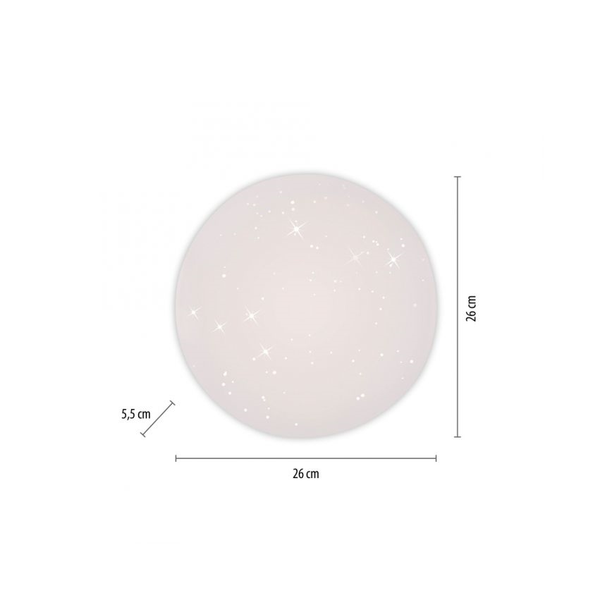 JUST LIGHT. 14275-16 - LED Plafon URANUS LED/10W/230V śr. 26 cm biały