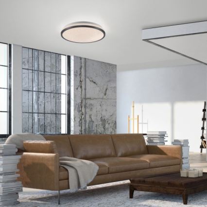 JUST LIGHT. 14293-18 - LED Plafon ściemnialny KYLE LED/10W/230V śr. 28 cm czarny