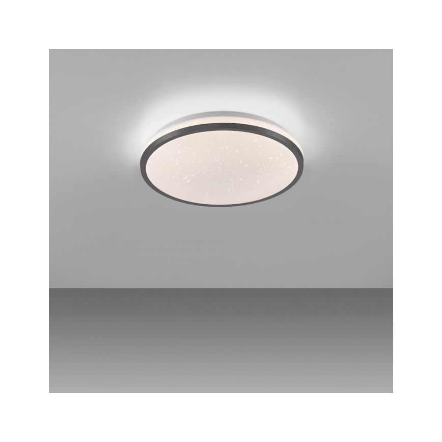 JUST LIGHT. 14293-18 - LED Plafon ściemnialny KYLE LED/10W/230V śr. 28 cm czarny