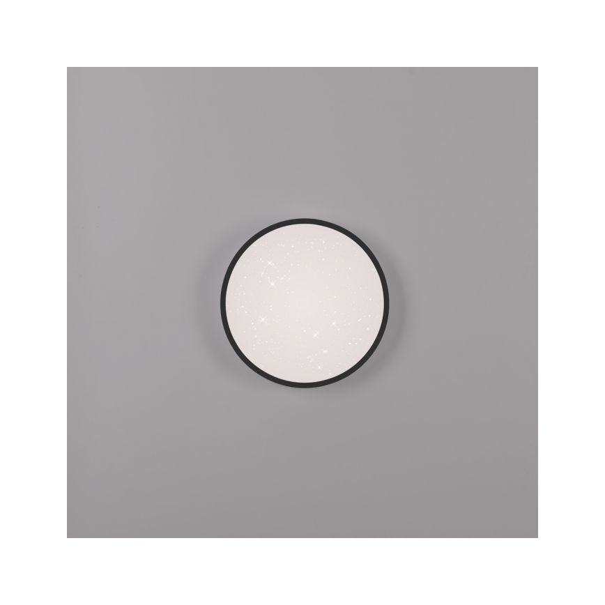 JUST LIGHT. 14293-18 - LED Plafon ściemnialny KYLE LED/10W/230V śr. 28 cm czarny